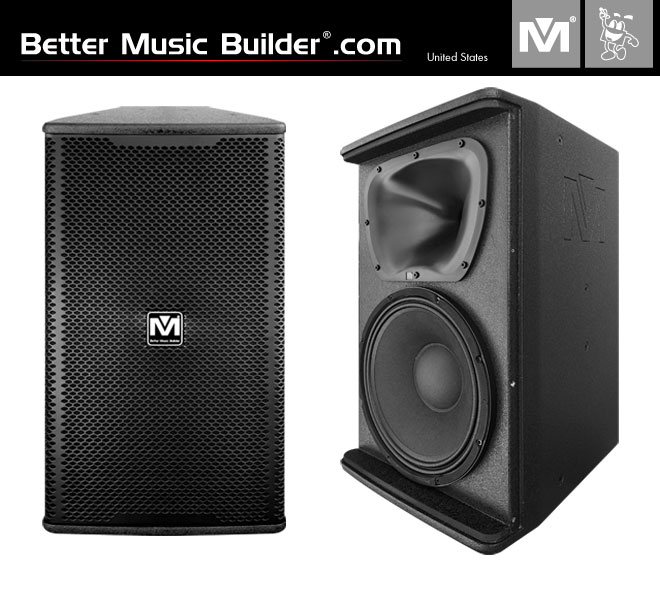 Better Music Builder (M) DFS-710 2-Way Full Range 10" Loudspeaker 1000 Watts (Pair)