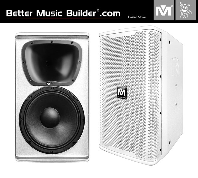 Better Music Builder (M) DFS-710 2-Way Full Range Loudspeaker 1000 Watts (Pair) White Color