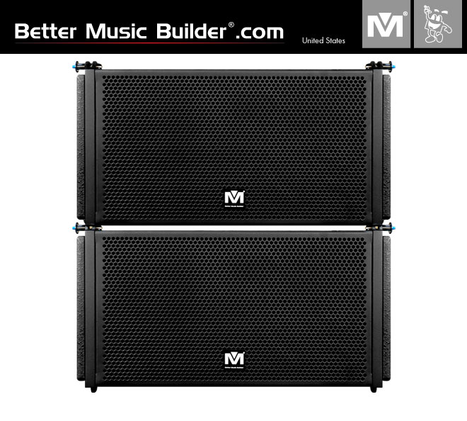 Better Music Builder (M) R-10 Two-Way Speaker 600W (Line Array) Pair