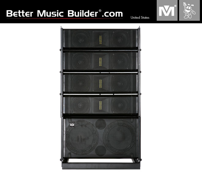 Better Music Builder (M) R4/R8 Compact Active Line Array Speakers 1100 Watts